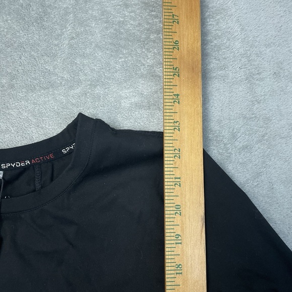 Spyder Women's L Activewear Top Black e0669 - Picture 3 of 8